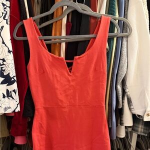 Fashion Nova Vibrant Coral Mini Dress